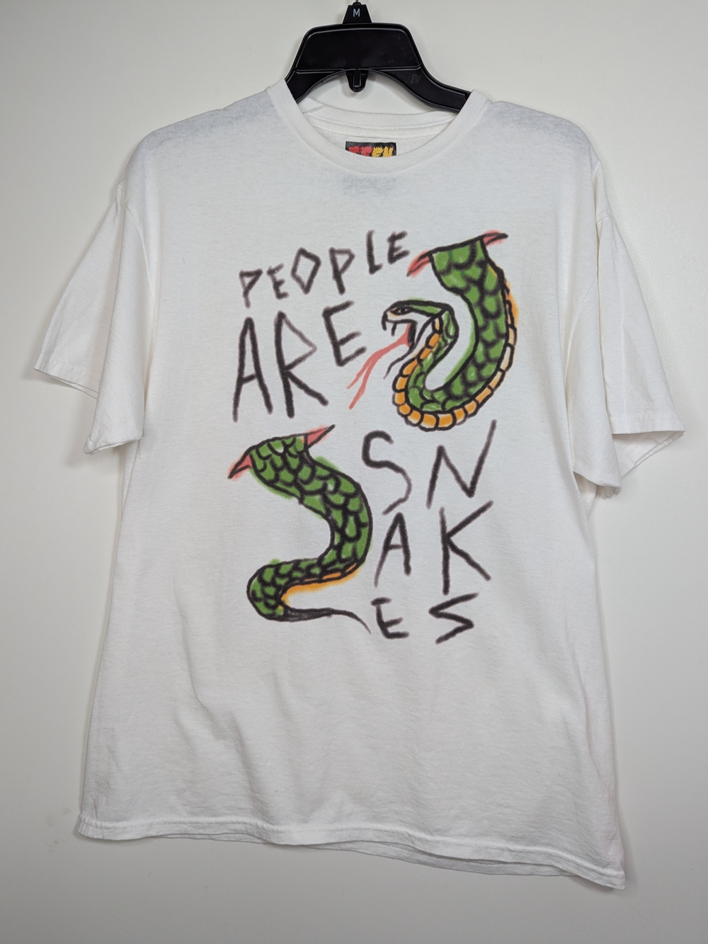 White Reptile Graphic Tee - People Are Snakes